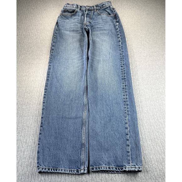 Boyish Ziggy Krush groove baggy, wide leg Women's (24) denim Blue Jeans‎ pants